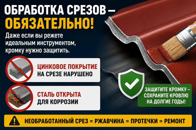 Обработка срезов обязательно