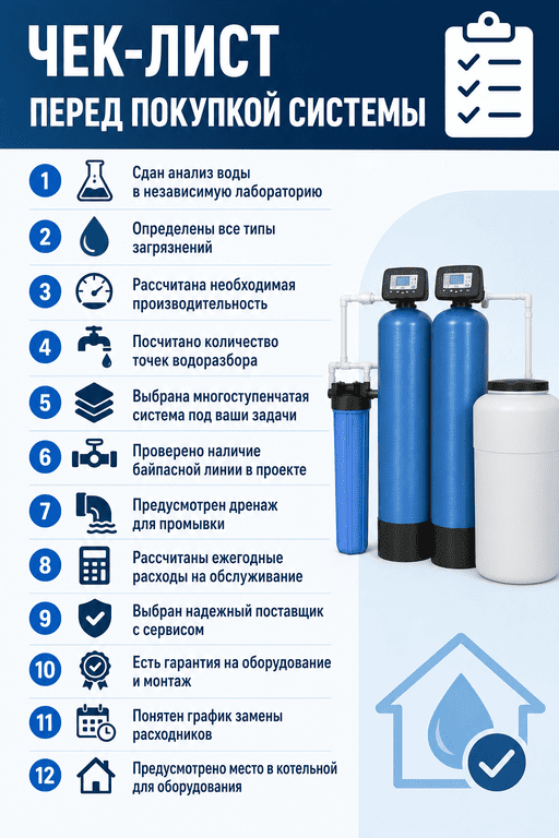 Чек лист перед покупкой системы