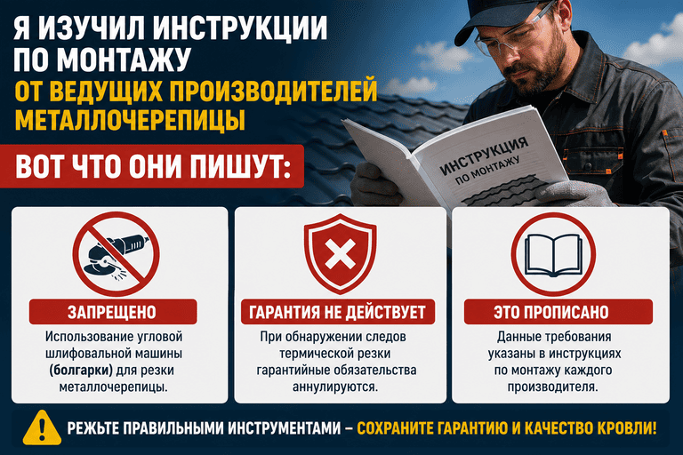 Я изучил инструкции по монтажу от ведущих производителей металлочерепицы 1